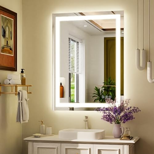 XRAMFY 32'' x 24'' LED Bathroom Mirror with Lights